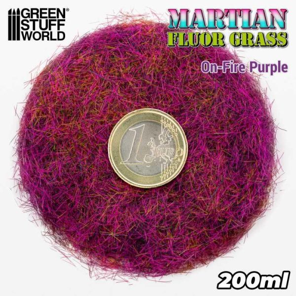 Green Stuff World    Martian Fluor Grass - On Fire Purple - 200ml - 8435646521206ES - 8435646521206