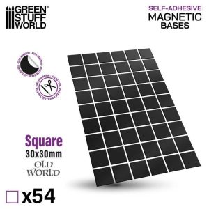 Green Stuff World    Square Magnetic Sheet SELF-ADHESIVE - 30x30mm - 8435646522623ES - 8435646522623