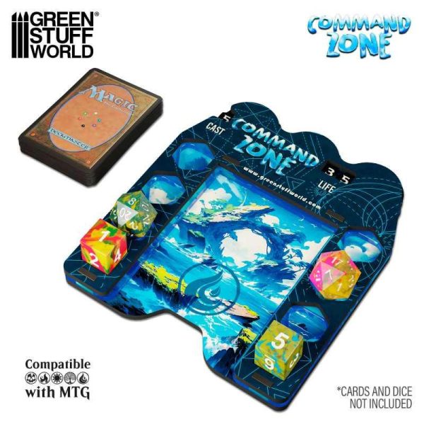 Green Stuff World    Command Zone Tray - Island - 8435646521534ES - 8435646521534