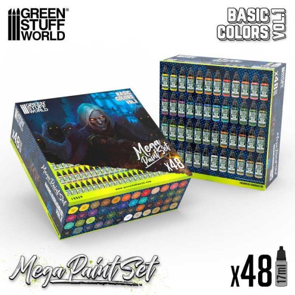 Green Stuff World    Basic Mega Paint Set - Vol. 1.0 - 8435646517599ES - 8435646517599