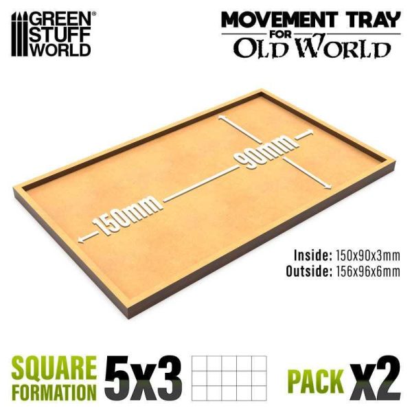 Green Stuff World    MDF Movement Trays 150x90mm - 8435646520704ES - 8435646520704