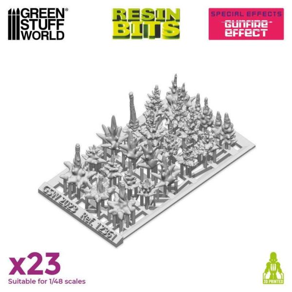 Green Stuff World    3D printed set - Gunfire Effect - 8435646518619ES - 8435646518619