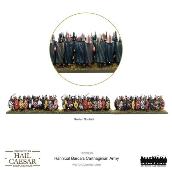 Warlord Games Hail Caesar   Hail Caesar Epic Battles (Punic Wars): Hannibal Barca's Carthaginian Army - 112010003 -