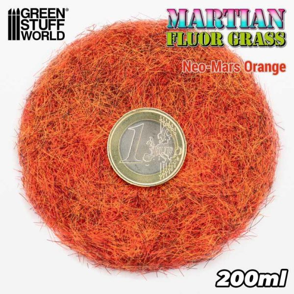 Green Stuff World    Martian Fluor Grass - Neo-Mars Orange - 200ml - 8435646521213ES - 8435646521213