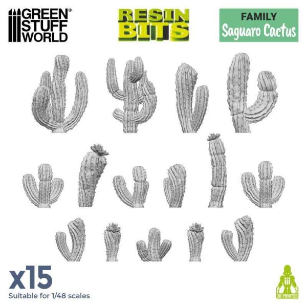 Green Stuff World    3D printed set - Saguaro Cactus - 8435646511153ES - 8435646511153