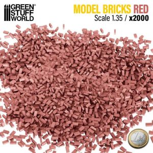 Green Stuff World    Miniature Bricks - Red x2000 1:35 - 8436554367061ES - 8436554367061