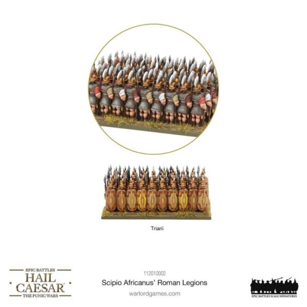 Warlord Games Hail Caesar   Hail Caesar Epic Battles (Punic Wars): Scipio Africanus' Roman Legions - 112010002 -