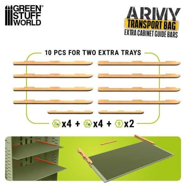 Green Stuff World    Extra rails for Miniatures Carrying Case - 8435646516264ES - 8435646516264