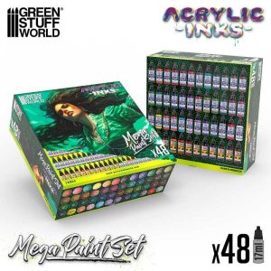 Green Stuff World    Acrylic Dipping Ink Mega Paint Set - 8435646517636ES - 8435646517636