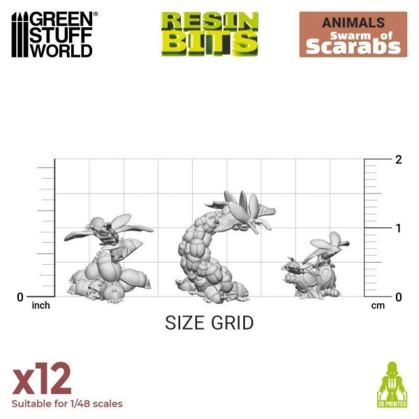 Green Stuff World    3D printed set - Swarm of Scarabs - 8435646521664ES - 8435646521664