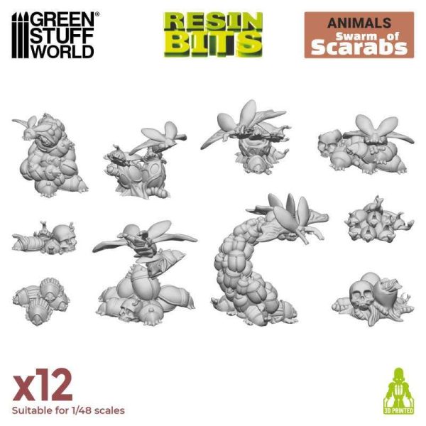 Green Stuff World    3D printed set - Swarm of Scarabs - 8435646521664ES - 8435646521664