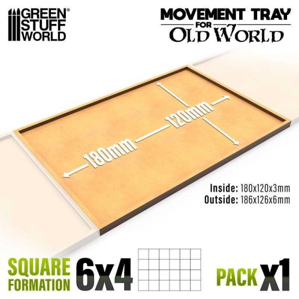 Green Stuff World    MDF Movement Trays 180x120mm - 8435646520728ES - 8435646520728