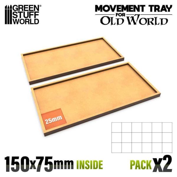 Green Stuff World    MDF Movement Trays - 150x75mm - 8435646522852ES - 8435646522852