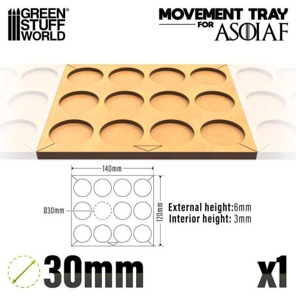 Green Stuff World    MDF Movement Trays ASOIAF - 50mm 12x1 - 8435646520858ES - 8435646520858