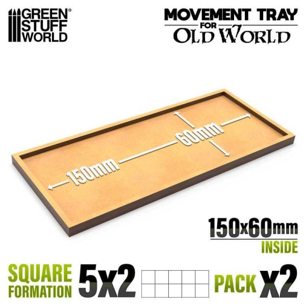 Green Stuff World    MDF Movement Trays 150x60mm - 8435646520698ES - 8435646520698