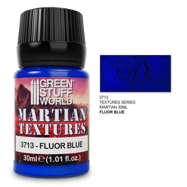 Green Stuff World    Textured Paint - Martian - Fluor Blue 30ml - 8435646510736S - 8435646510736