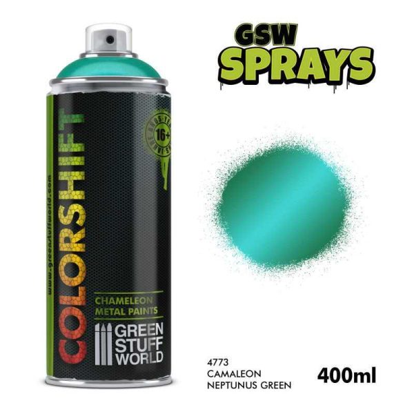 Green Stuff World    SPRAY Chameleon NEPTUNUS GREEN 400ml - 8435646521336ES - 8435646521336