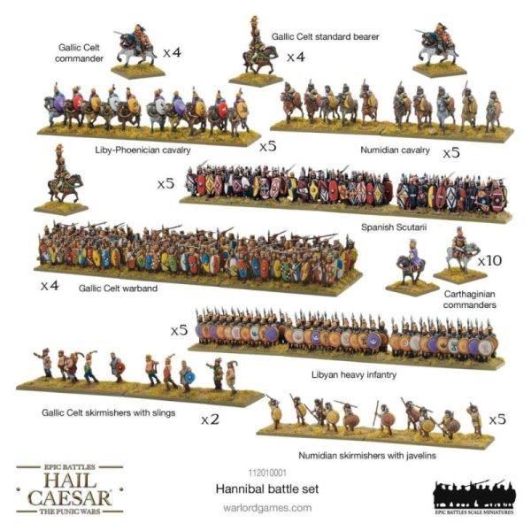 Warlord Games Hail Caesar   Hail Caesar Epic Battles (Punic Wars): Hannibal Battle-Set - 112010001 -