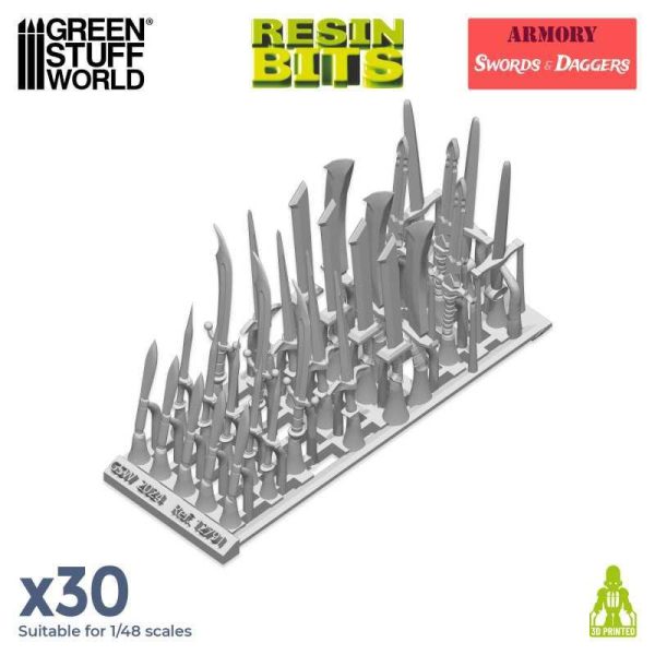 Green Stuff World    3D printed set - Swords & Daggers - 8435646522913ES - 8435646522913