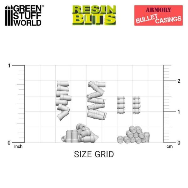 Green Stuff World    3D printed set - Bullet Casings - 8435646518602ES - 8435646518602