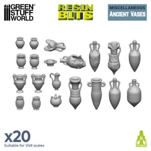 Green Stuff World    3D printed set - Ancient Vases - 8435646518596ES - 8435646518596