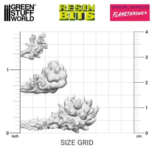 Green Stuff World    3D printed set - Flamethrower Effect - 8435646518633ES - 8435646518633