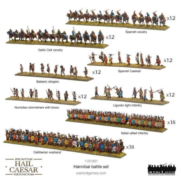 Warlord Games Hail Caesar   Hail Caesar Epic Battles (Punic Wars): Hannibal Battle-Set - 112010001 -