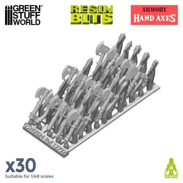 Green Stuff World    3D printed set - Hand Axes - 8435646522920ES - 8435646522920