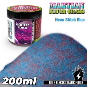 Green Stuff World    Martian Fluor Grass - Neon Stitch Blue  - 200ml - 8435646521169ES - 8435646521169