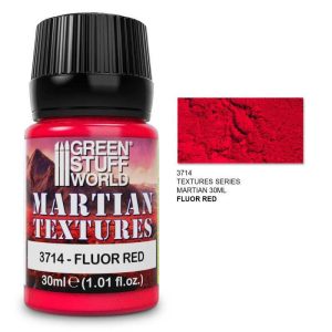 Green Stuff World    Textured Paint - Martian - Fluor Red 30ml - 8435646510743ES - 8435646510743