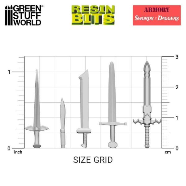 Green Stuff World    3D printed set - Swords & Daggers - 8435646522913ES - 8435646522913