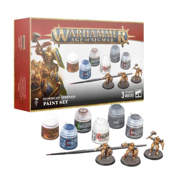 Games Workshop Age of Sigmar   Age of Sigmar Stormcast Eternals Paint Set - 52170218003 - 5011921219322