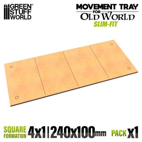 Green Stuff World    MDF Movement Trays - Slimfit 240x100mm - 8435646522791ES - 8435646522791