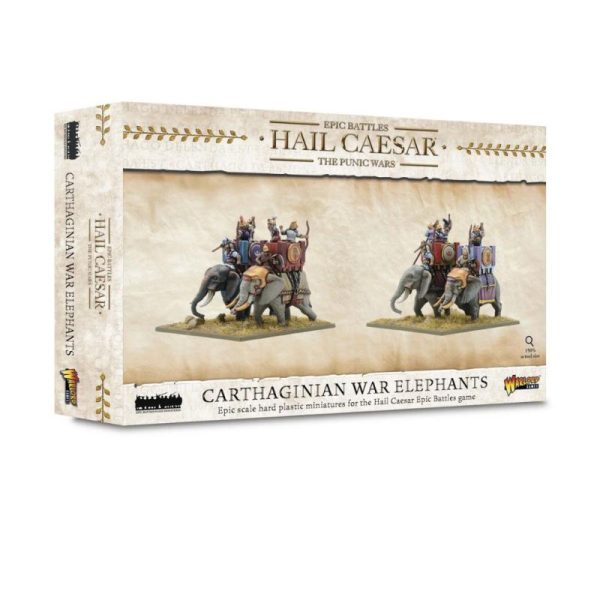 Warlord Games Hail Caesar   Hail Caesar Epic Battles (Punic Wars): Carthaginian War Elephants - 112010006 - 5060917993135