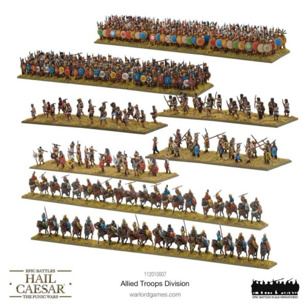 Warlord Games Hail Caesar   Hail Caesar Epic Battles (Punic Wars): Allied Troops Division - 112010007 -