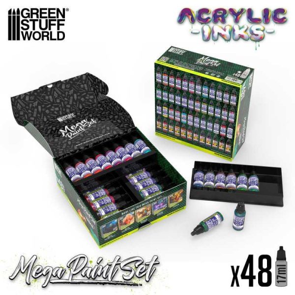 Green Stuff World    Acrylic Dipping Ink Mega Paint Set - 8435646517636ES - 8435646517636