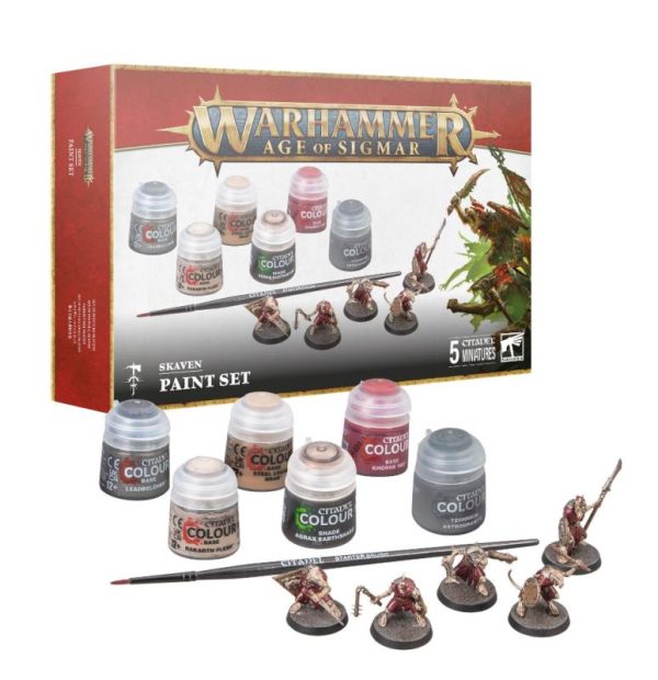 Games Workshop Age of Sigmar   Age of Sigmar Skaven Paint Set - 52170206001 - 5011921219285