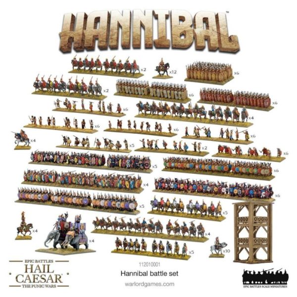 Warlord Games Hail Caesar   Hail Caesar Epic Battles (Punic Wars): Hannibal Battle-Set - 112010001 -