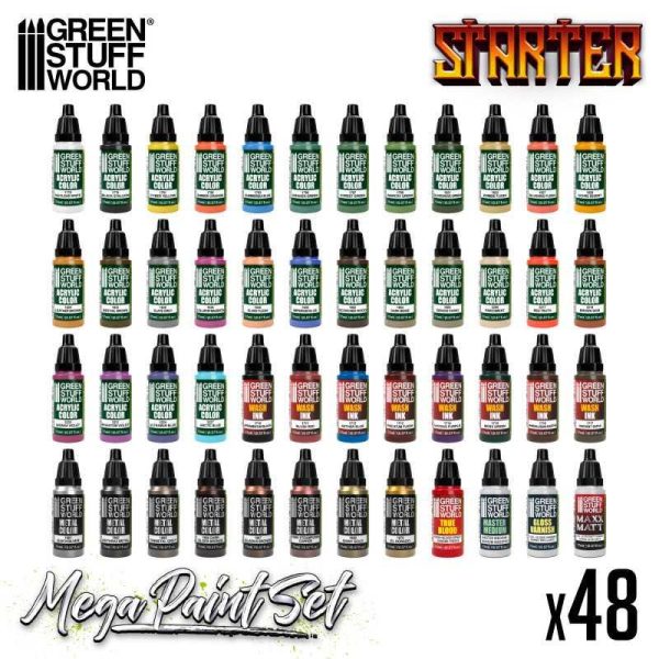 Green Stuff World    Starter Mega Paint Set - 8435646517643ES - 8435646517643