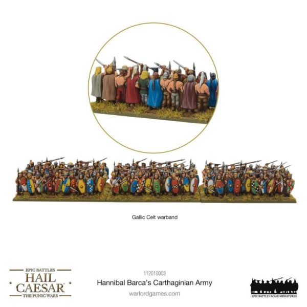 Warlord Games Hail Caesar   Hail Caesar Epic Battles (Punic Wars): Hannibal Barca's Carthaginian Army - 112010003 -