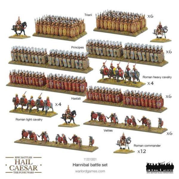 Warlord Games Hail Caesar   Hail Caesar Epic Battles (Punic Wars): Hannibal Battle-Set - 112010001 -