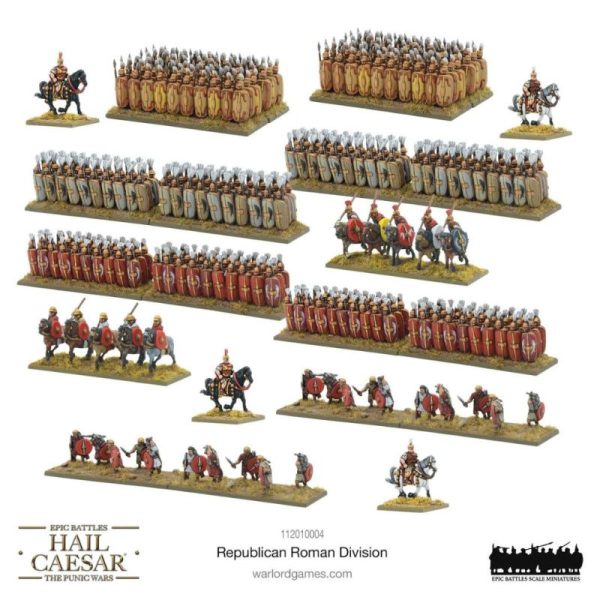 Warlord Games Hail Caesar   Hail Caesar Epic Battles (Punic Wars): Republican Roman Division - 112010004 -