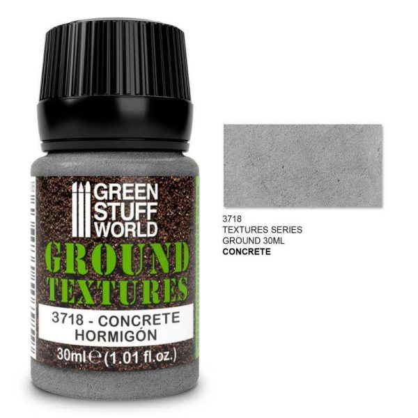 Green Stuff World    Textured Paint - Concrete Texture 30ml - 8435646510781 - 8435646510781ES