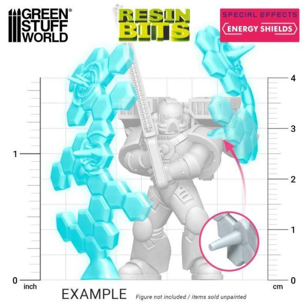 Green Stuff World    3D printed set - Energy Shields - 8435646518657ES - 8435646518657