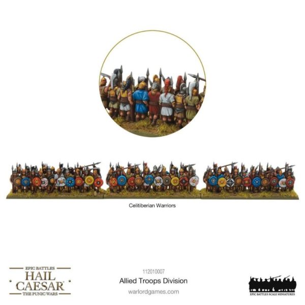 Warlord Games Hail Caesar   Hail Caesar Epic Battles (Punic Wars): Allied Troops Division - 112010007 -