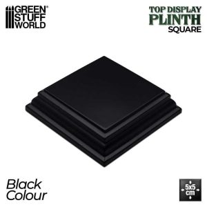 Green Stuff World    Square Wood display bases 5x5 cm - Black - 8435646523484ES - 8435646523484