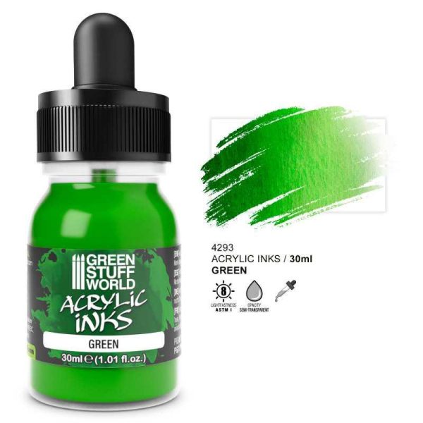 Green Stuff World    Acrylic Ink Opaque - Green - 8435646516530ES - 8435646516530