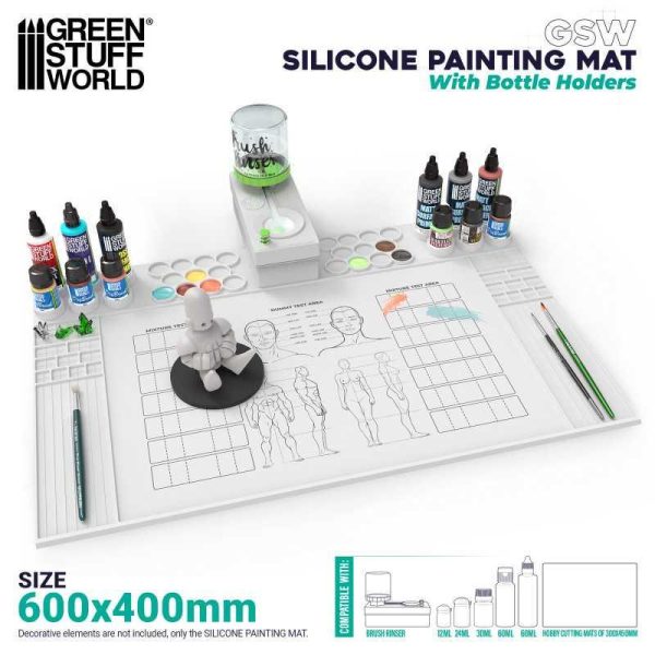 Green Stuff World    Silicone Painting Mat with Edges - 8435646519227ES - 8435646519227