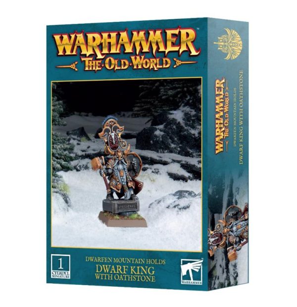 Games Workshop Warhammer: The Old World   Dwarfen Holds: Dwarf King With Oathstone - 99122705012 - 5011921232635