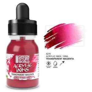 Green Stuff World    Transparent Acrylic Ink - Magenta - 8435646516356ES - 8435646516356